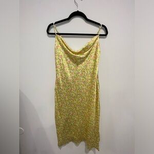 BCBG Lemon Drop Floral Dress Size 6